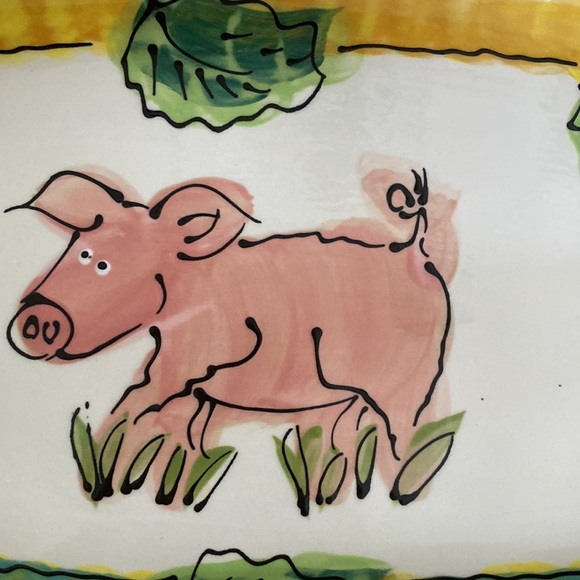 ARTables Sweet Pig Serving Platter NWT - Picture 5 of 6